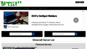 What Minecraftiplist.com website looked like in 2020 (3 years ago)