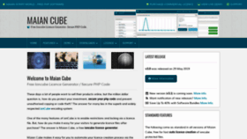 What Maiancube.com website looked like in 2020 (3 years ago)