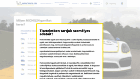 What Michelin.hu website looked like in 2020 (3 years ago)
