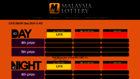 What Malaysialottery.com website looked like in 2020 (3 years ago)