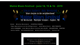 What Mainebluesfestival.com website looked like in 2020 (3 years ago)