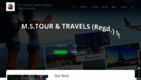 What Mstourandtravels.com website looked like in 2020 (3 years ago)