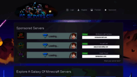 What Mc-servers.com website looked like in 2020 (3 years ago)