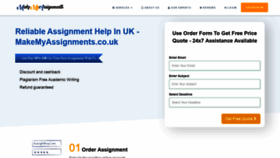 What Makemyassignments.co.uk website looked like in 2020 (3 years ago)