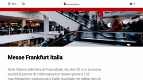 What Messefrankfurt.it website looked like in 2020 (3 years ago)