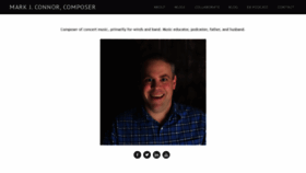 What Markjconnor.com website looked like in 2020 (4 years ago)