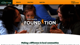 What Morrisonsfoundation.com website looked like in 2020 (3 years ago)