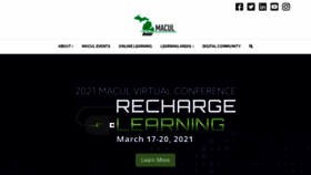What Macul.org website looked like in 2020 (3 years ago)