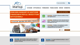 What Mefop.it website looked like in 2020 (3 years ago)