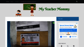 What Myteachermommy.com website looked like in 2020 (3 years ago)