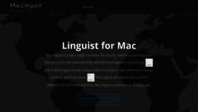 What Maclinguist.com website looked like in 2020 (3 years ago)