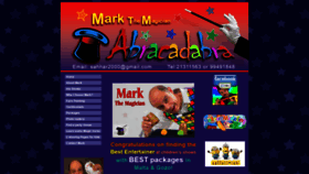 What Markmagicshows.com website looked like in 2020 (3 years ago)