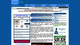 What Matchingdonors.com website looked like in 2020 (3 years ago)
