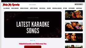 What Makemykaraoke.com website looked like in 2020 (3 years ago)