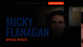 What Mickyflanagan.com website looked like in 2020 (3 years ago)