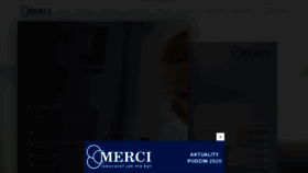 What Merci.cz website looked like in 2020 (3 years ago)