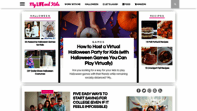 What Mylifeandkids.com website looked like in 2020 (3 years ago)
