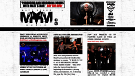 What Mattstarrmusic.com website looked like in 2020 (3 years ago)