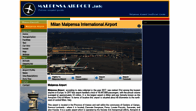What Malpensa-airport.info website looked like in 2020 (3 years ago)
