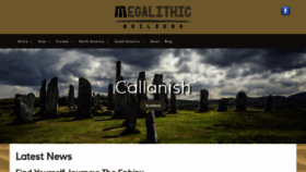 What Megalithicbuilders.com website looked like in 2020 (3 years ago)