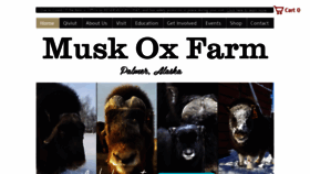What Muskoxfarm.org website looked like in 2020 (3 years ago)