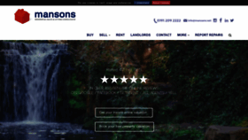 What Mansons.net website looked like in 2020 (3 years ago)