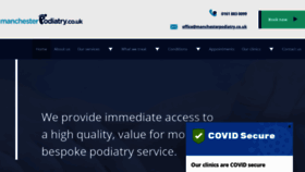 What Manchesterpodiatry.co.uk website looked like in 2020 (3 years ago)