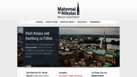 What Mahnmal-st-nikolai.de website looked like in 2020 (3 years ago)