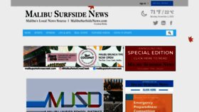 What Malibusurfsidenews.com website looked like in 2020 (3 years ago)
