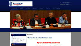 What Marianum.it website looked like in 2020 (3 years ago)