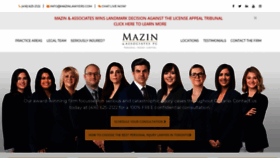 What Mazininjurylawyers.com website looked like in 2020 (3 years ago)