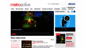 What Metroactive.com website looked like in 2020 (3 years ago)