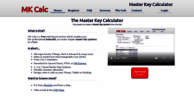 What Mkcalc.com website looked like in 2020 (3 years ago)