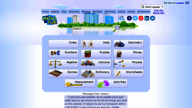 What Mathisfun.com website looked like in 2020 (3 years ago)