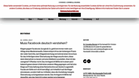 What Medienrecht-blog.com website looked like in 2020 (3 years ago)