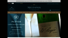 What Millesimes.com website looked like in 2020 (3 years ago)