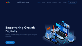 What Mbitionlabs.com website looked like in 2020 (3 years ago)