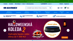 What Marimex.cz website looked like in 2020 (3 years ago)