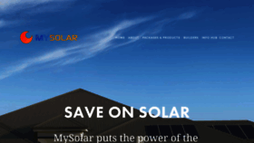 What Mysolar.com.au website looked like in 2020 (3 years ago)