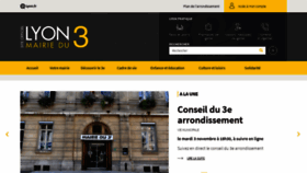 What Mairie3.lyon.fr website looked like in 2020 (3 years ago)