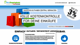 What Meinshoppingkonto.de website looked like in 2020 (3 years ago)