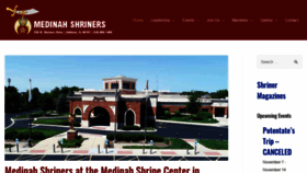 What Medinah.org website looked like in 2020 (3 years ago)