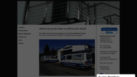 What Milde-metallbau.de website looked like in 2020 (3 years ago)