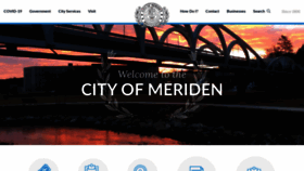 What Meridenct.gov website looked like in 2020 (3 years ago)