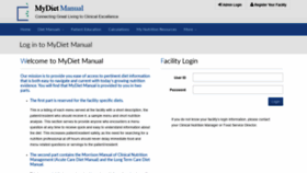 What Mydietmanual.com website looked like in 2020 (3 years ago)