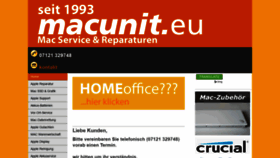 What Macunit.eu website looked like in 2020 (3 years ago)