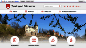 What Mesto-zruc.cz website looked like in 2020 (3 years ago)
