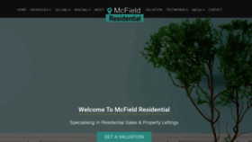 What Mcfieldresidential.co.uk website looked like in 2020 (3 years ago)