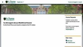 What Moodle.stu.ca website looked like in 2020 (3 years ago)