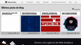 What Metricasboss.com.br website looked like in 2020 (3 years ago)